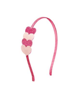 Girls' Pink Sparkle Hearts Valentine's Day Headband - Little Kid, Big Kid