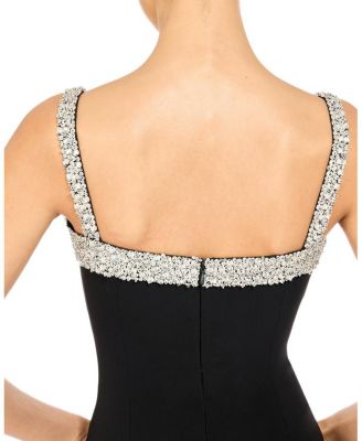  Lucy Crystal-Embellished Bow Midi Dress