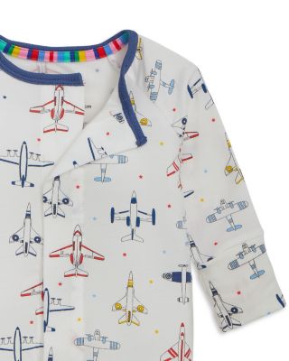 Boys' Just Plane Fun Magnetic Convertible Coverall - Baby 