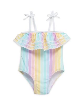 Girls' Multi Striped One Piece Swimsuit - Baby