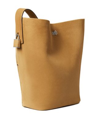 Tory Burch Lock Suede Slim Bucket Bag 