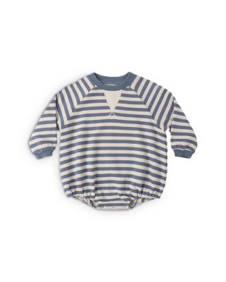 Boys' Striped Crewneck Romper - Baby
