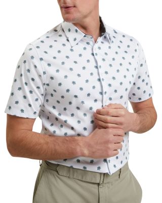 Chaska Short Sleeve Regular Fit Ditsy Floral Print Shirt