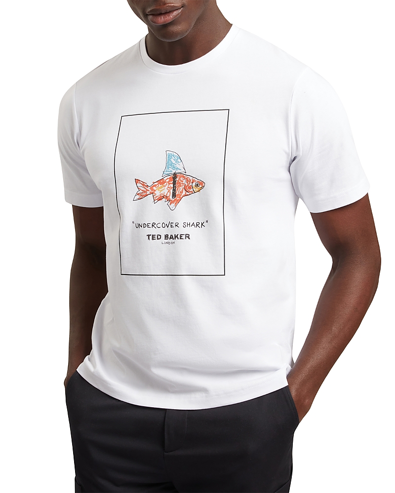 Ted Baker Lucu Short Sleeve Undercover Shark Graphic Tee