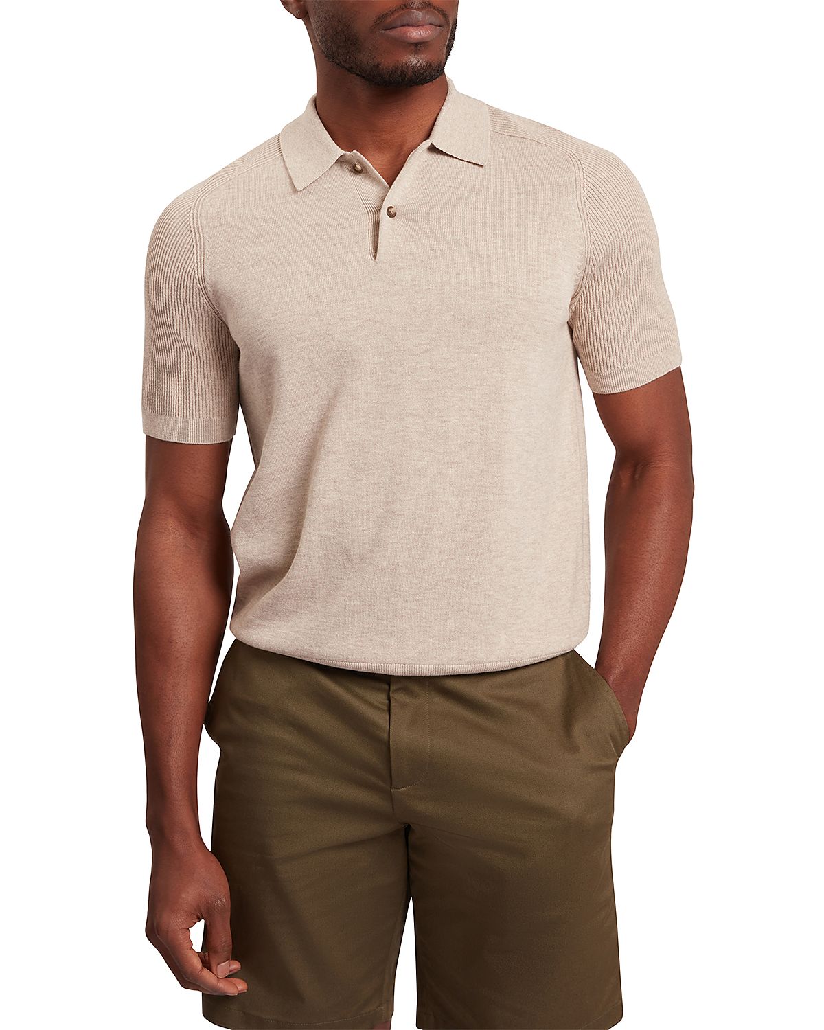 Ted Baker Otiso Ribbed Raglan Sleeve Polo