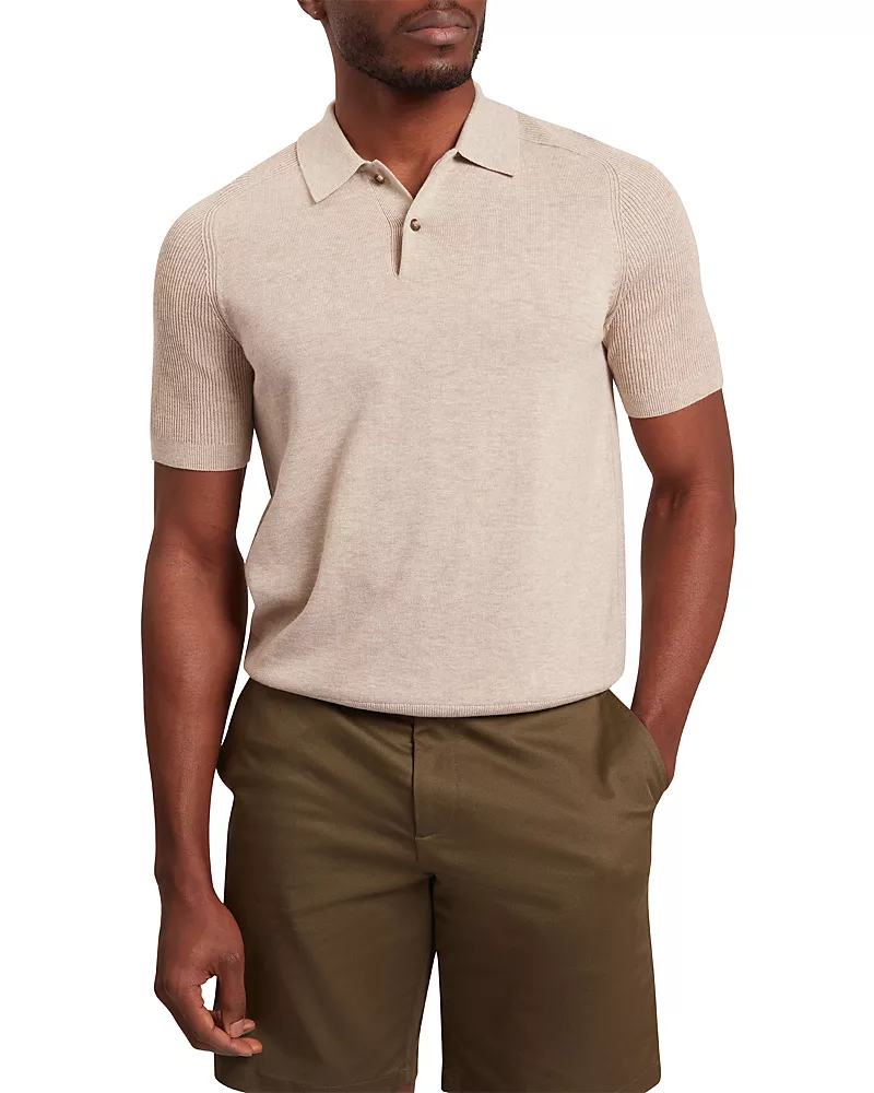 Ted Baker Otiso Ribbed Raglan Sleeve Polo
