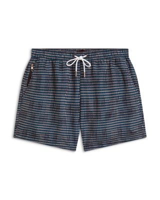 Compten Blurred Check Swim Shorts