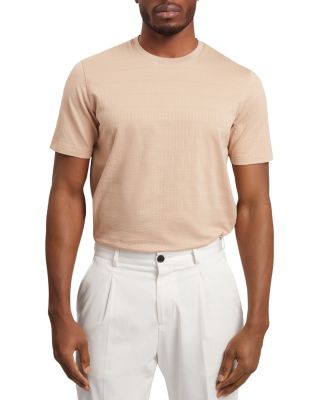 Xadiel Mixed Textured Stripes T-Shirt