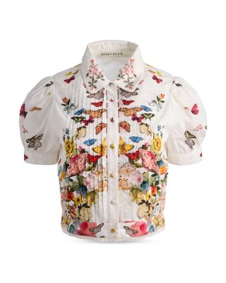 Rose Puff Sleeve Blouse