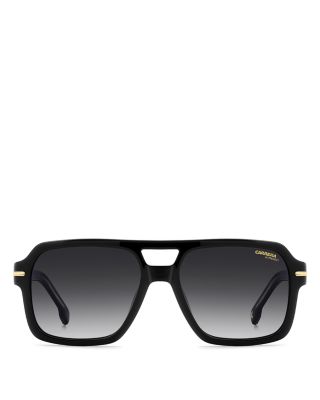 Double Bridge Square Sunglasses, 56mm