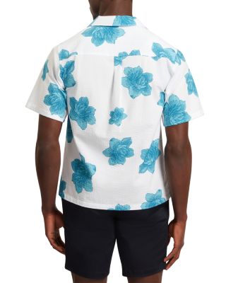 Atalai Short Sleeve Seersucker Floral Shirt
