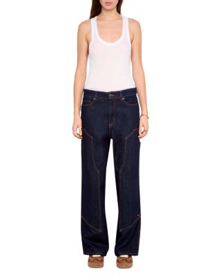 Perya Mid Rise Straight Leg Jeans in Brut