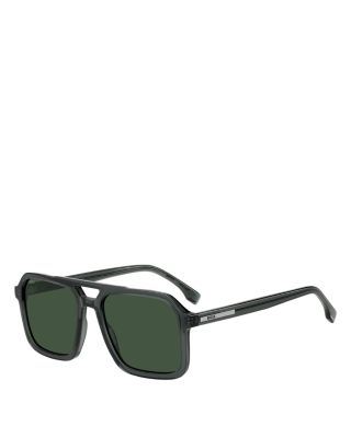 Double Bridge Square Sunglasses, 56mm