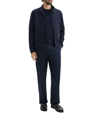Stand Collar Zip Jacket in Precision Ponte
