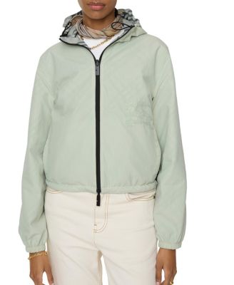 Cropped Reversible Check Jacket