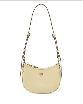 Half Moon Baby Leather Shoulder Bag