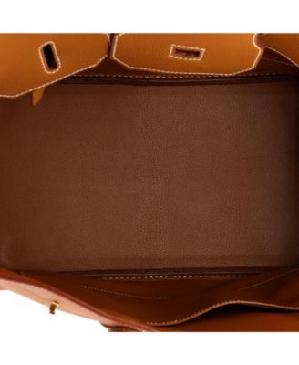 Birkin 35 Handbag Brown Togo with Gold Hardware