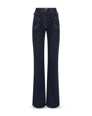 Anna High Rise Flared Jeans in Blue