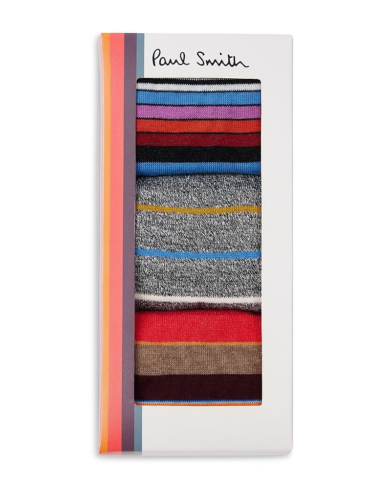 Paul Smith Stripe Crew Socks, Pack of 3