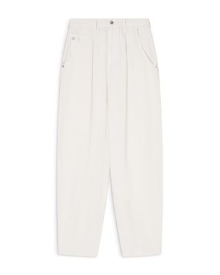 Barrel Jeans in Solid White