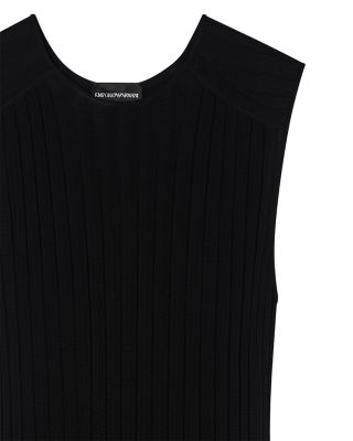 Ribbed Ruffled Hem Dress