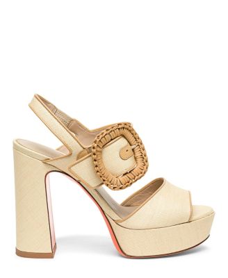  Women's Leather High-Heel Sandal