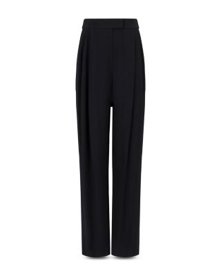 Pleated Waist Satin Pants