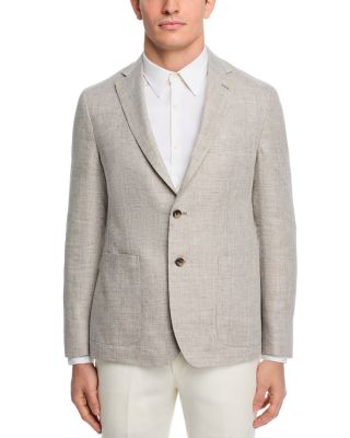 Linen M&eacute;lange Solid Regular Fit Extra-Soft Jacket - Exclusive
