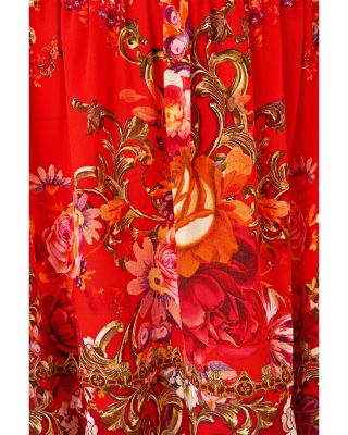 Ol&eacute; Ol&eacute; Silk Off Shoulder Short Dress