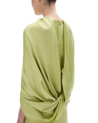 Hallie Draped Cape Gown