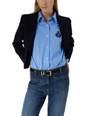 Amandie Bootcut Frayed Hem Jeans in Blue