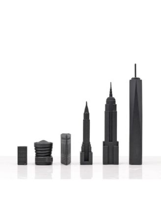  Luxury Bronze New York with New York Map Chess Board Game Set - 14+ Years