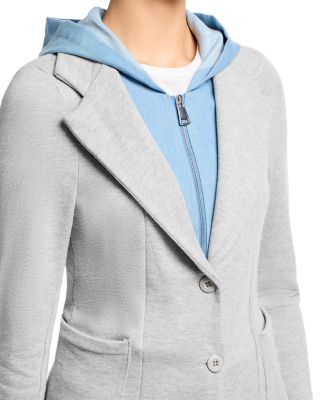 Torino Mixed Media Sweater Blazer