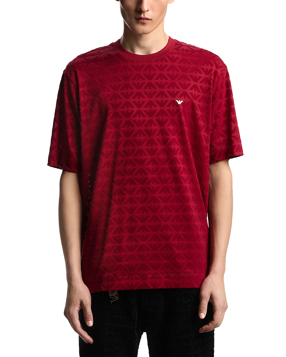 Emporio Armani Tonal Logo Print Tee