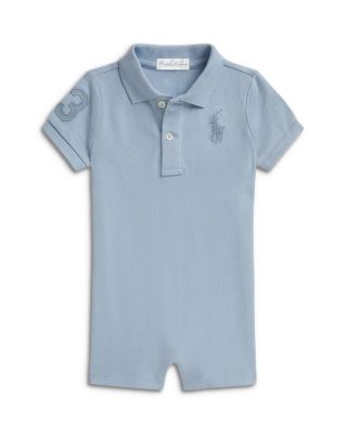 Boys' Big Pony Cotton Mesh Polo Shortall - Baby