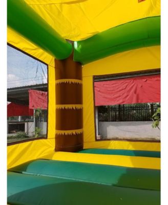  Premium Inflatable (Without Blower) - 13 x 12 x 14.5 Foot - Deluxe Castle Big Crossover Inflatable Bouncy House Jumper Unit for Kids
