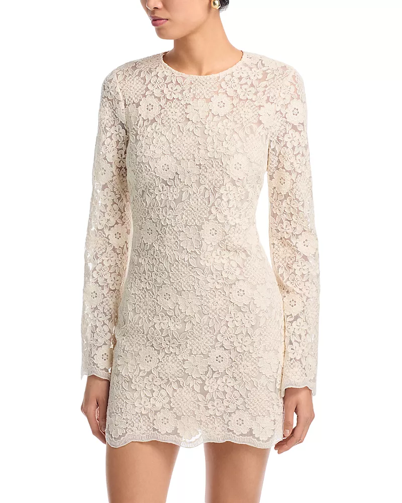 Veronica Beard Teresia Lace Mini Dress