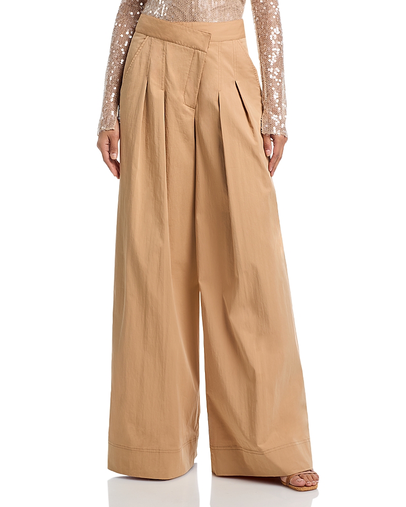 Veronica Beard Heron Pleated Wide Leg Pants