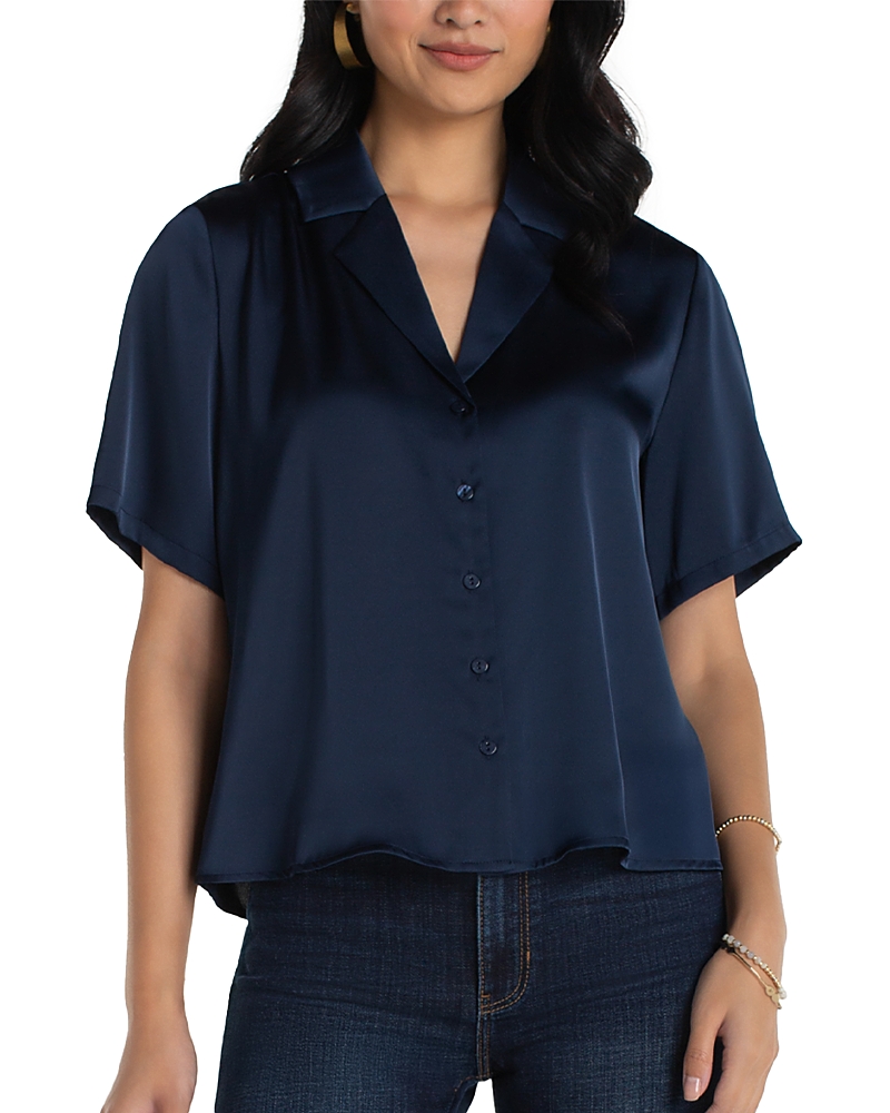 Liverpool Los Angeles Camp Collar Blouse