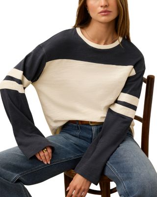 Sunwashed Slub Varsity Tee