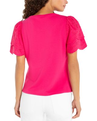 Embroidered Sleeve Tee