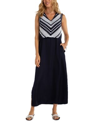 Sleeveless Lace Woven Dress