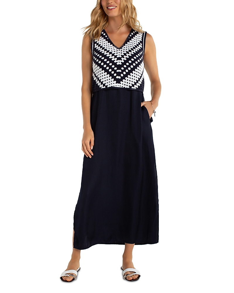 Liverpool Los Angeles Sleeveless Lace Woven Dress
