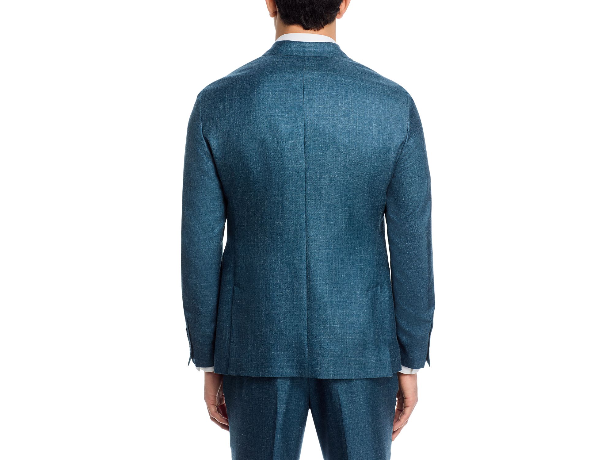 Wool, Silk & Linen Mélange Suit Jacket — Image 3