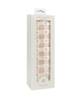  Unisex Cotton Floral Plaid Collection Muslin Swaddle - Baby