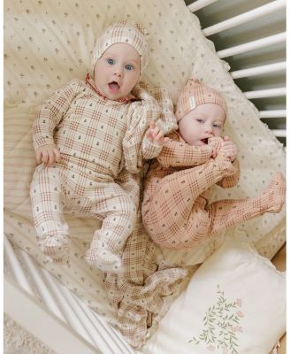  Unisex Cotton Floral Plaid Collection Blanket - Baby