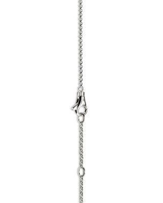 Sterling Silver Spear Diamond Bypass Pendant Necklace, 16-18"
