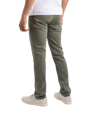 Men's Classic Fit Jeans Signature Stretch Denim Green Wash