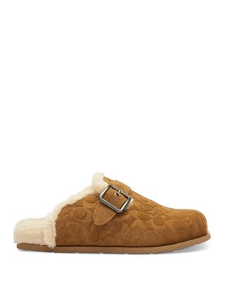 Men's Signature Suede Side Buckle Clog