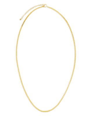 18K Yellow Gold Foundation Link Necklace, 29-32"
